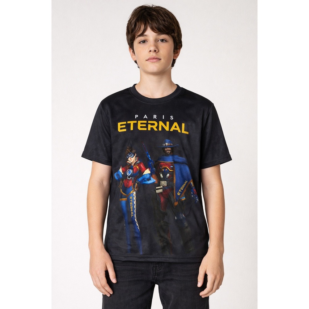 Overwatch League Paris Eternal Graphic Tee Youth M (10-12) Blizzard Gaming Shirt